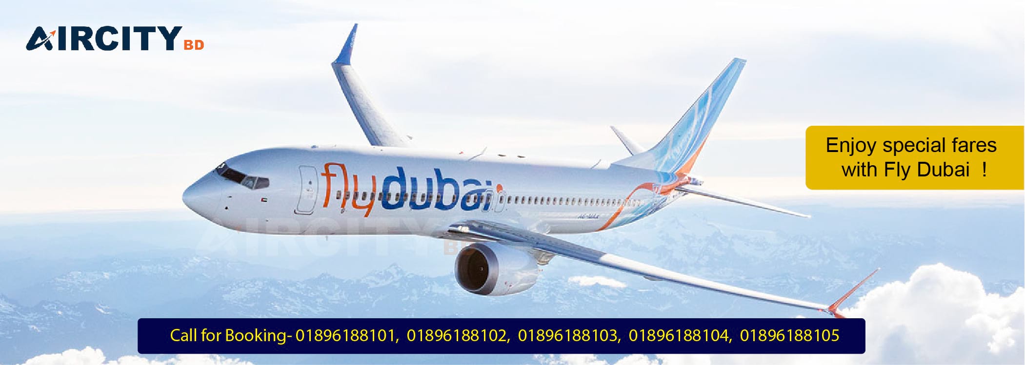Fly Dubai Dhaka Office Contact Number | Address Ticket Booking